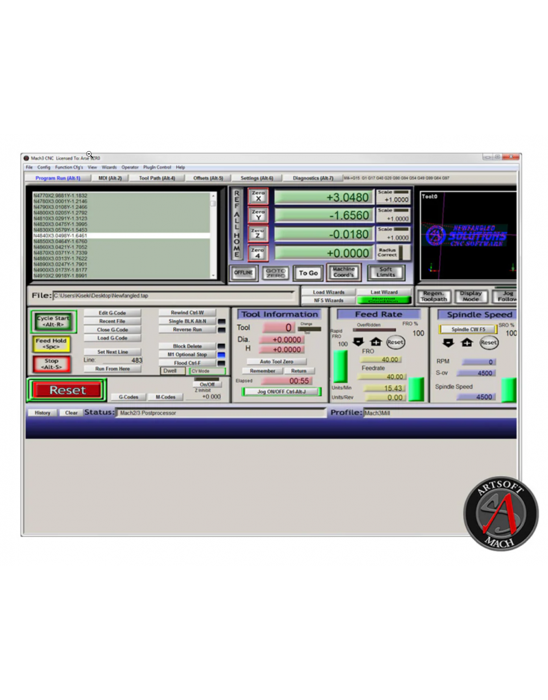 MACH3 CNC SOFTWARE